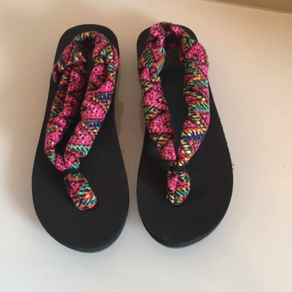 Cute Soft Multi Color Fabric Flip Flops